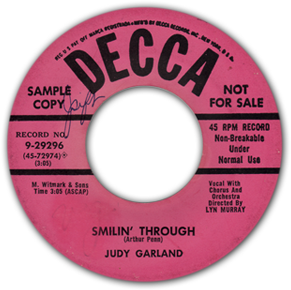 Smilin' Through - Judy Garland on Decca Records