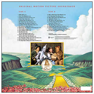 "The Wizard of Oz" 80th Anniversary Soundtrack Vinyl