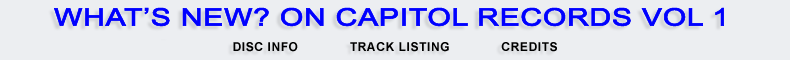 What's New? On Capitol Recors