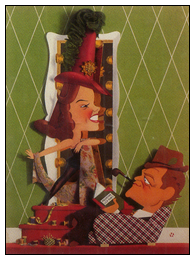 Kapralik artwork for "Presenting Lily Mars" starring Judy Garland and Van Heflin