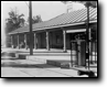 MGM BACKLOT DEPOT SET DRESSED AS THE TROLLEY STATION